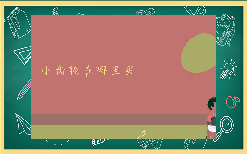小齿轮在哪里买